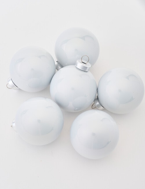 Christmas Shop Glass Bauble, Set of 6 product photo View 03 L