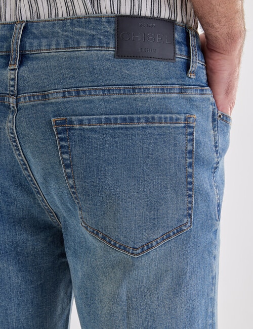Chisel Extreme Stretch Shorts, Stonewash product photo View 05 L