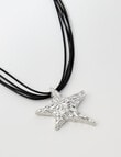Whistle Accessories Statement Star Pendant Necklace, Silver Tone product photo View 02 S