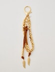 Whistle Accessories Feather Bag Charm, Gold Tone product photo