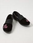 Lyric June Slipper, Black & Pink product photo