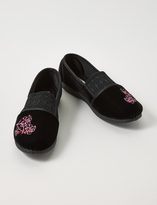 Lyric June Slipper, Black & Pink product photo