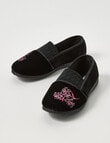 Lyric June Slipper, Black & Pink product photo View 03 S