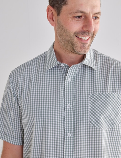 Chisel Mason Short Sleeve Shirt, Sage product photo View 04 L