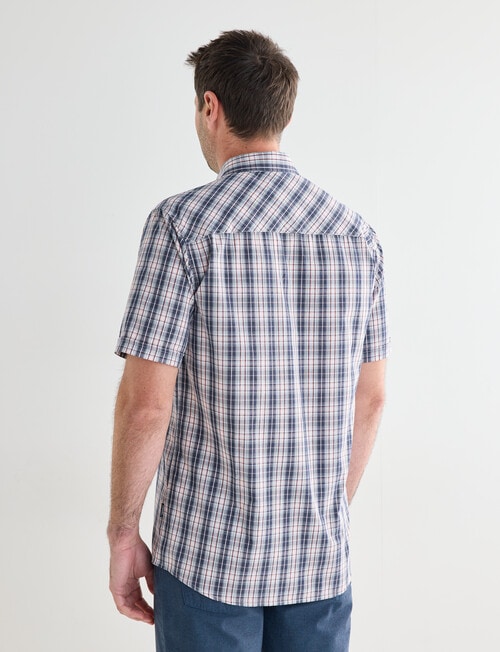 Chisel Mason Short Sleeve Shirt, Navy product photo View 02 L
