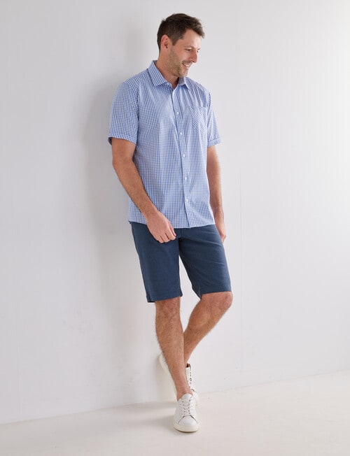 Chisel Mason Short Sleeve Shirt, Blue product photo View 03 L