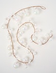 Christmas Shop Bauble Garland, White Tone product photo View 02 S