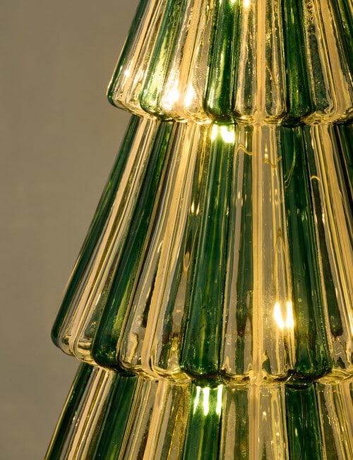 Christmas Shop LED Striped Glass Tree, Small product photo View 03 L