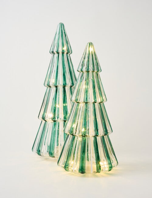 Christmas Shop LED Striped Glass Tree, Small product photo View 05 L