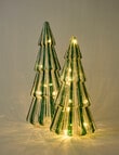 Christmas Shop LED Striped Glass Tree, Small product photo View 06 S