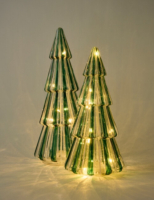 Christmas Shop LED Striped Glass Tree, Small product photo View 06 L