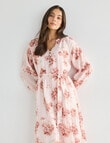 Whistle Floral Three Quarter Midi Dress, Pink product photo View 05 S