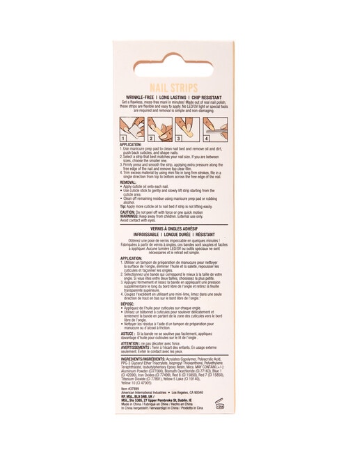 Ardell Nail Addict Strips, Vintage Lace product photo View 04 L