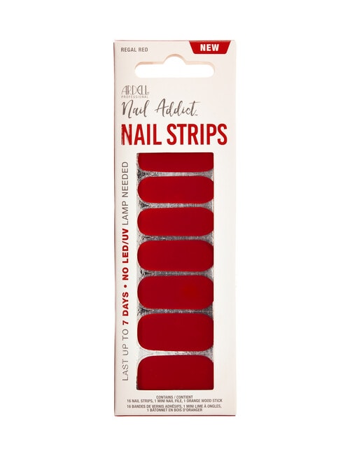Ardell Nail Addict Strips, Regal Red product photo
