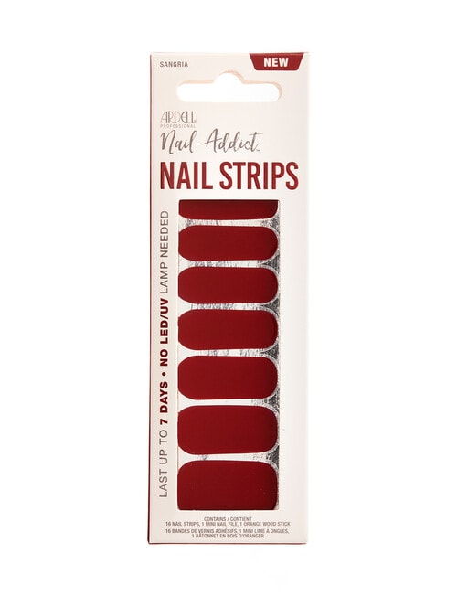 Ardell Nail Addict Strips, Sangria product photo