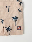 Teeny Weeny Palm Tree Shortall & Stripe Tee, 2-Piece Set, Multicolour product photo View 03 S