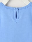 Teeny Weeny Play Time Butterfly Puff-Sleeve Tee, Iceberg product photo View 03 S