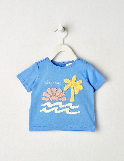 Teeny Weeny Play Time Take it Easy Short-Sleeve Tee, Iceberg Blue product photo