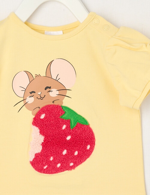 Teeny Weeny Play Time Mouse Short-Sleeve Tee, Sunbeam product photo View 02 L