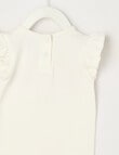 Teeny Weeny Play Time Bow Short-Sleeve Tee, White product photo View 02 S