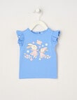 Teeny Weeny Play Time Rabbit Short-Sleeve Tee, Iceberg Blue product photo