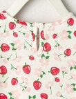 Teeny Weeny Play Time Strawberry Short-Sleeve Tee, White product photo View 02 S