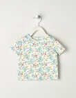 Teeny Weeny Play Time Lily of the Valley Short-Sleeve Tee, White product photo