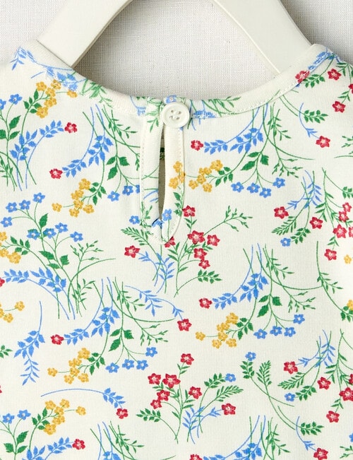 Teeny Weeny Play Time Lily of the Valley Short-Sleeve Tee, White product photo View 02 L