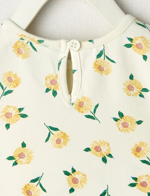 Teeny Weeny Play Time Daisy Short-Sleeve Tee, White product photo View 02 L
