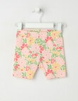 Teeny Weeny Play Time Floral Bike Shorts, Pink product photo