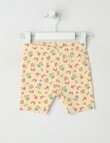 Teeny Weeny Play Time Flower Bike Shorts, Butter product photo