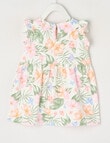 Teeny Weeny Play Time Hibiscus Dress, White product photo View 02 S