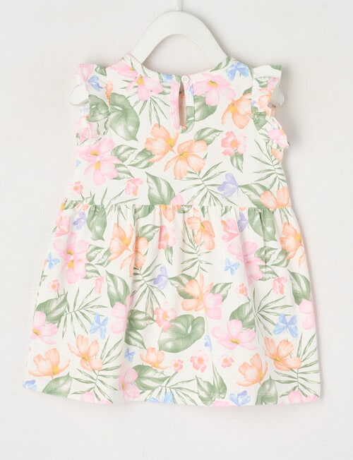 Teeny Weeny Play Time Hibiscus Dress, White product photo View 02 L