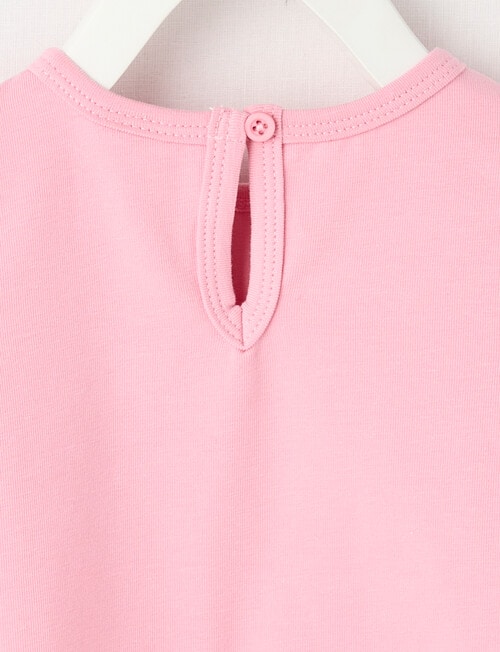 Teeny Weeny Play Time Short-Sleeve Tee, Powder Pink product photo View 02 L