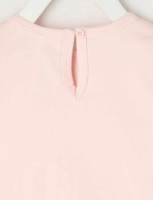 Teeny Weeny Play Time Flower Short-Sleeve Tee, Pale Peach product photo View 02 L