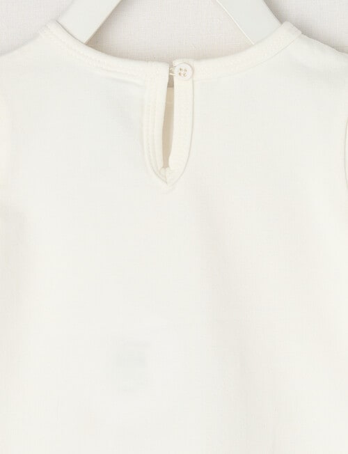 Teeny Weeny Play Time Bow Short-Sleeve Tee, White product photo View 02 L
