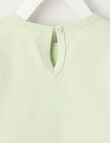 Teeny Weeny Play Time Frill-Sleeve Tee, Light Green product photo View 02 S