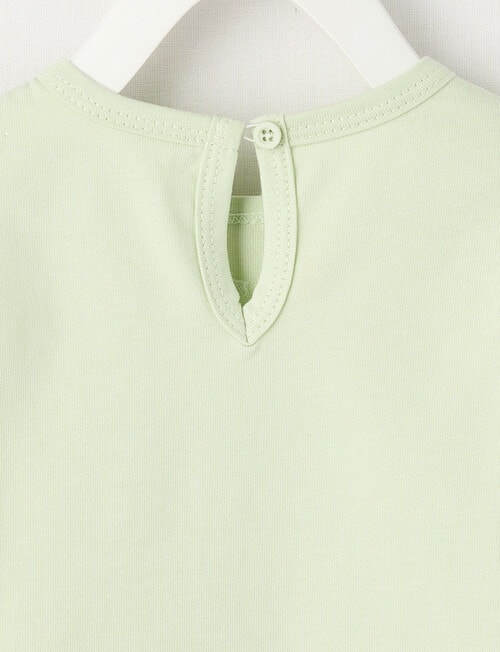Teeny Weeny Play Time Frill-Sleeve Tee, Light Green product photo View 02 L