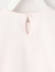 Teeny Weeny Play Time Bow Short-Sleeve Tee, Petal Pink product photo View 02 S