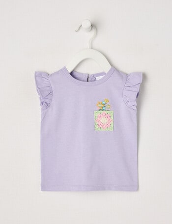 Teeny Weeny Play Time Frill Tee, Purple product photo