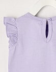 Teeny Weeny Play Time Frill Tee, Purple product photo View 02 S