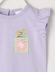 Teeny Weeny Play Time Frill Tee, Purple product photo View 03 S