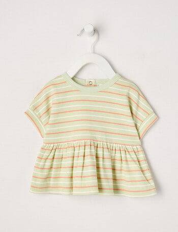 Teeny Weeny Play Time Stripe Peplim Tee, Multi product photo