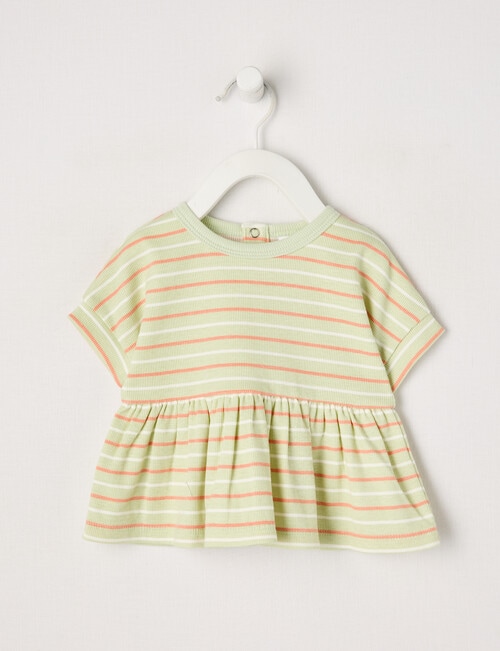 Teeny Weeny Play Time Stripe Peplim Tee, Multi product photo