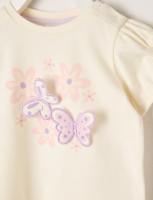 Teeny Weeny Play Time Butterfly Tee, Natural product photo View 02 L