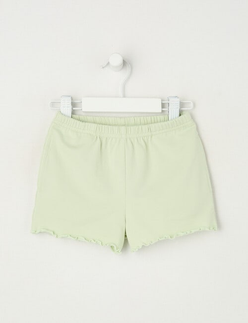 Teeny Weeny Play Time Knit Shorts, Light Green product photo