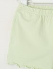 Teeny Weeny Play Time Knit Shorts, Light Green product photo View 02 S