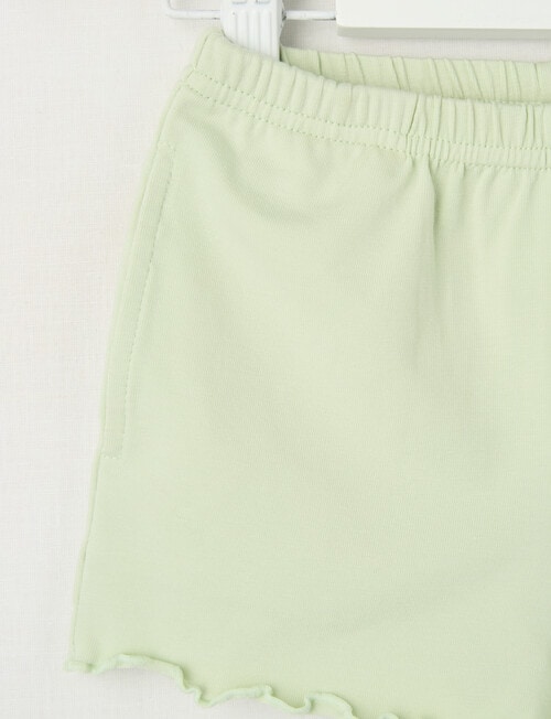 Teeny Weeny Play Time Knit Shorts, Light Green product photo View 02 L
