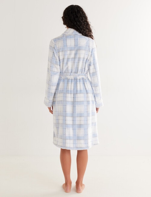 Zest Sleep Check Robe, 8-22, Light Blue product photo View 02 L