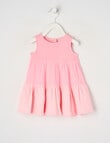 Teeny Weeny Cheese Cloth Tiered Dress, Pink product photo